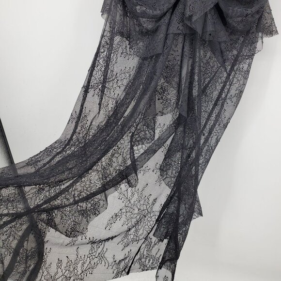 New For Love and Lemons Daisy Lace Whimsigoth Dark Fairy Black Maxi Dress Small - Picture 10 of 16